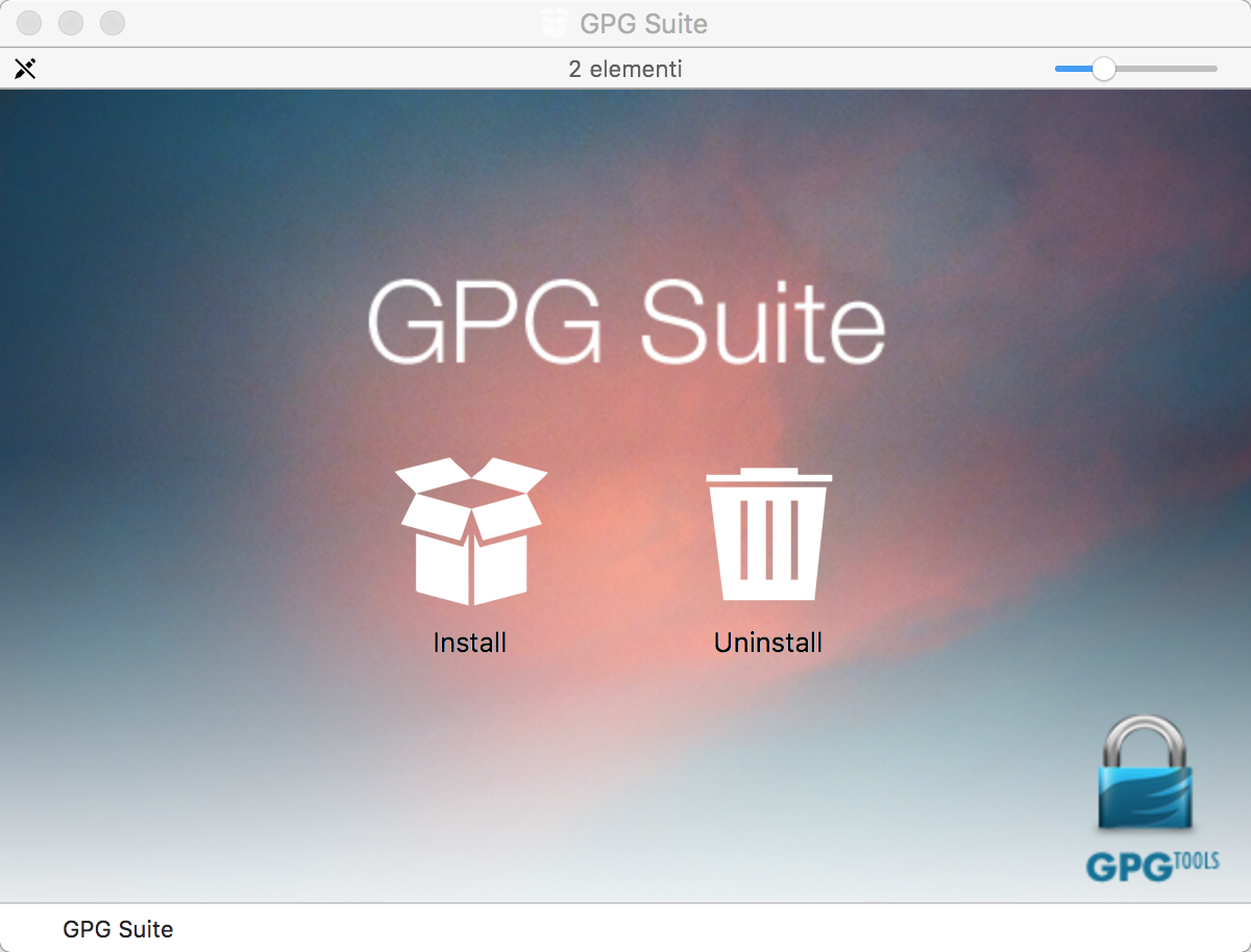 GPG Suite installation package